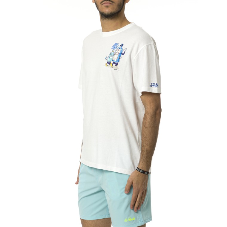 T-shirt Mc2 Saint Barth stampa Gino & Tony Cryptopuppets 