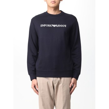 Felpa Emporio Armani in jersey con stampa logo