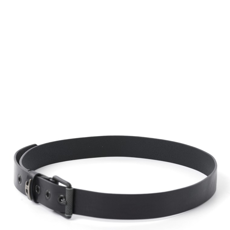 B-Dave Ii Cintura in pelle lucida con passante a forma di logo