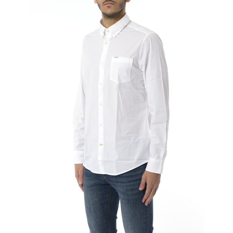 Camicia Barbour in cotone stretch 