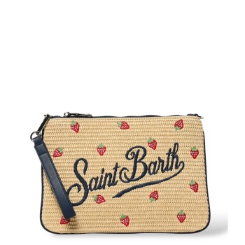 Pochette Mc2 Saint Barth in paglia sintetica