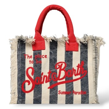 Borsa da spiaggia a righe Vanity Mc2 Saint Barth