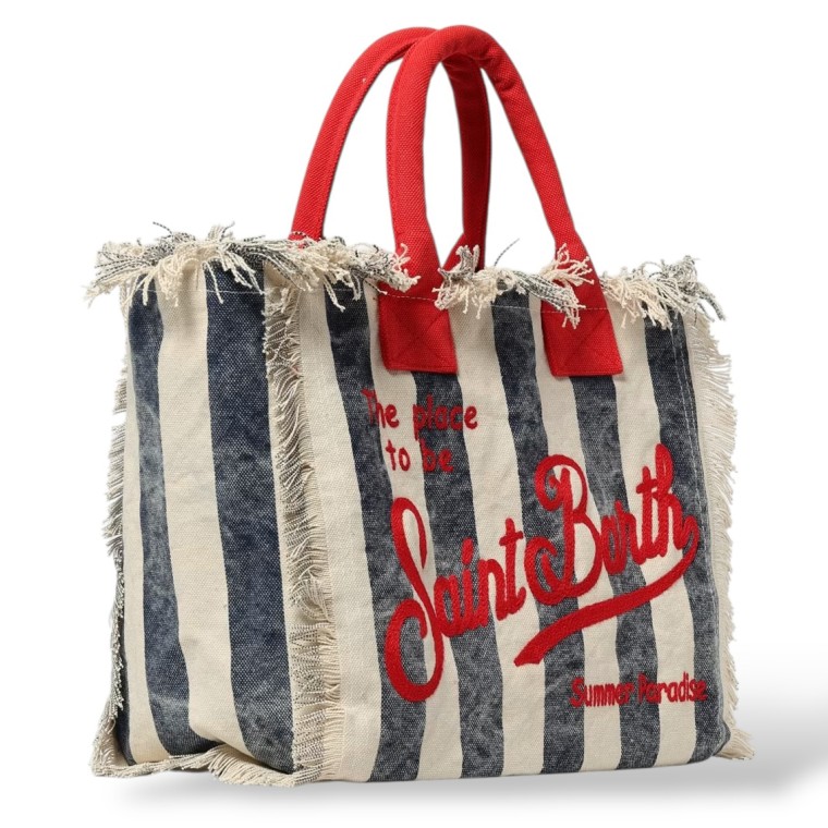 Borsa da spiaggia a righe Vanity Mc2 Saint Barth