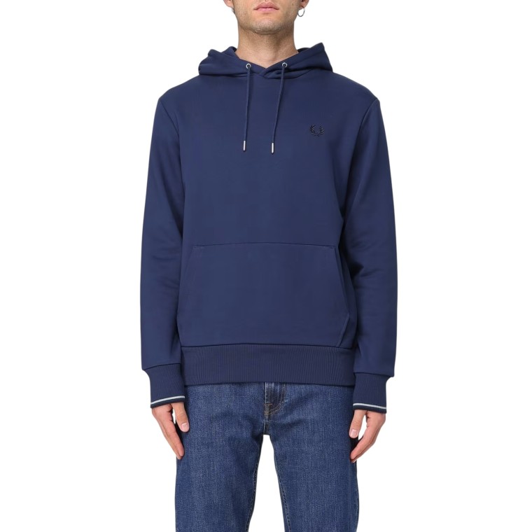 Felpa con cappuccio e logo Fred Perry