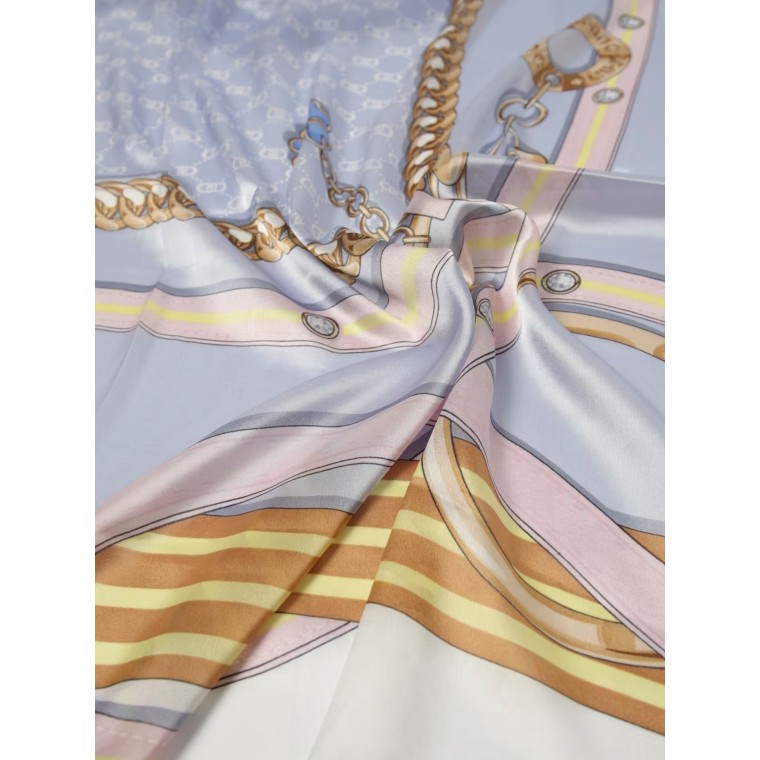 Foulard Liu Jo in raso con stampa chain