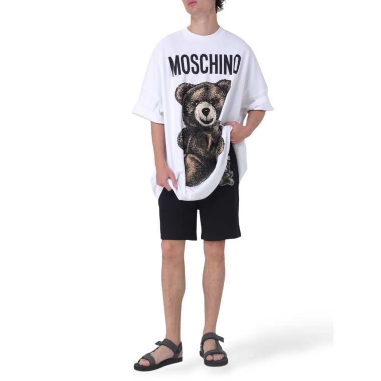Pantaloncino Moschino Couture in cotone stampato