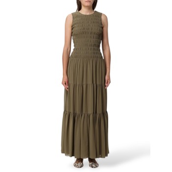 Abito Michael Kors in georgette con punto smock