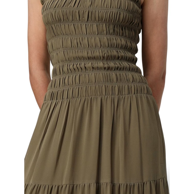Abito Michael Kors in georgette con punto smock