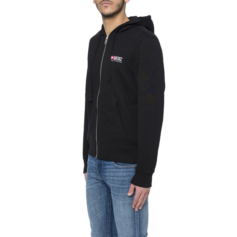 Felpa con cappuccio e zip Diesel