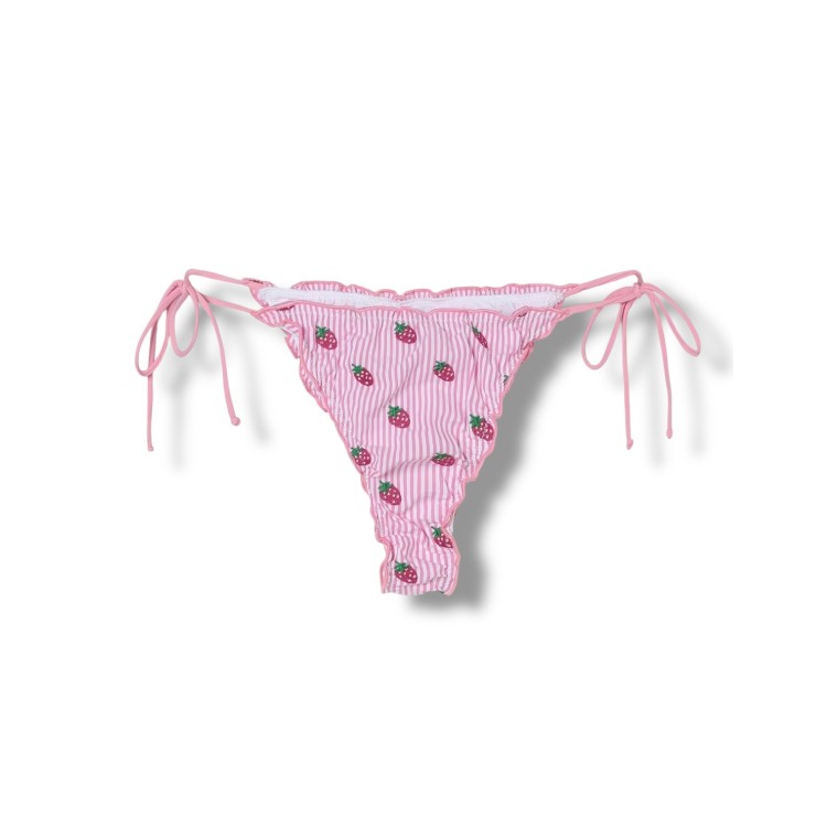 Costume da bagno bikini bottom Miami a righe in seersucker Mc2 Saint Barth