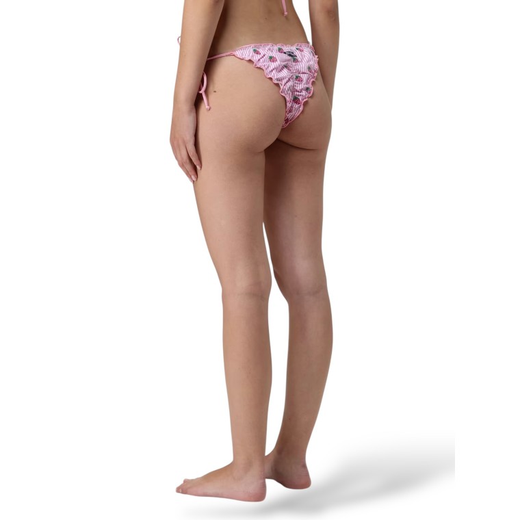 Costume da bagno bikini bottom Miami a righe in seersucker Mc2 Saint Barth