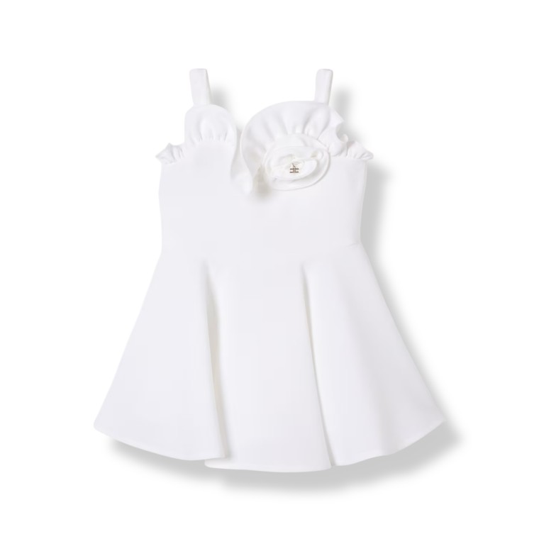 Abito in crepe con rouches Elisabetta Franchi La Mia Bambina