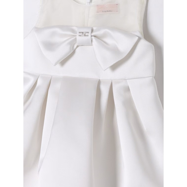 Abito in duchesse con fiocco Elisabetta Franchi La Mia Bambina