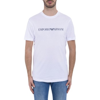 T-shirt Emporio Armani in jersey Pima con stampa logo
