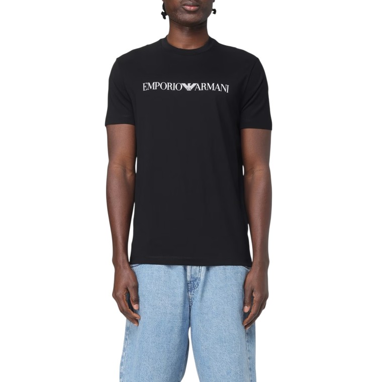 T-shirt Emporio Armani in jersey Pima con stampa logo