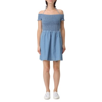Abito a campana Tommy Jeans in chambray 