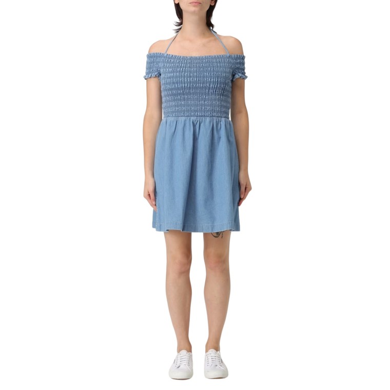 Abito a campana Tommy Jeans in chambray 
