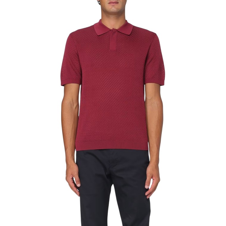 Polo in maglia jacquard Emporio Armani