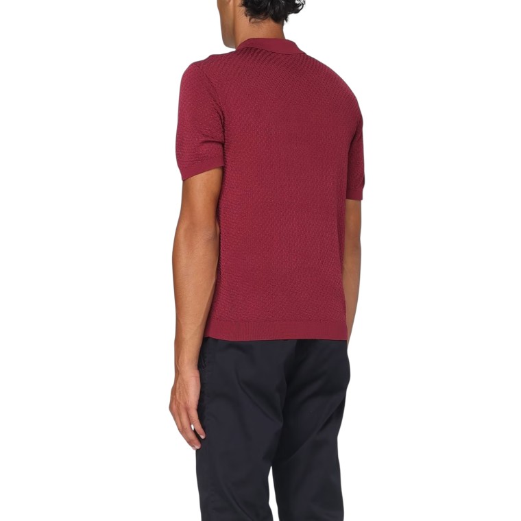 Polo in maglia jacquard Emporio Armani