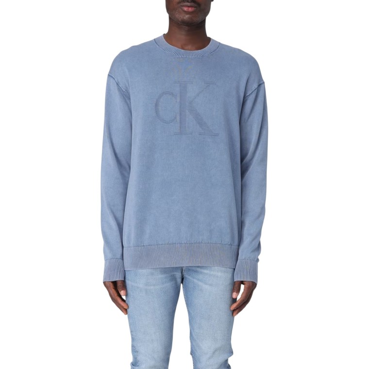 Maglia girocollo Calvin Klein Jeans con profili a coste