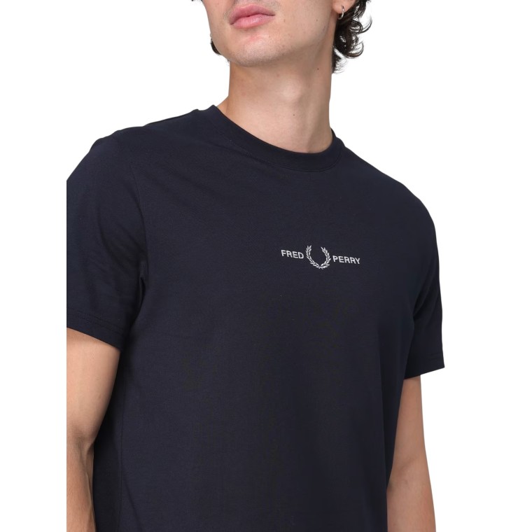 T-shirt con ricamo Fred Perry