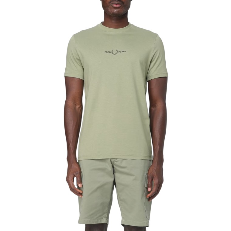 T-shirt con ricamo Fred Perry