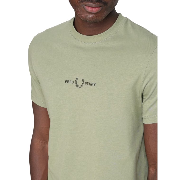 T-shirt con ricamo Fred Perry
