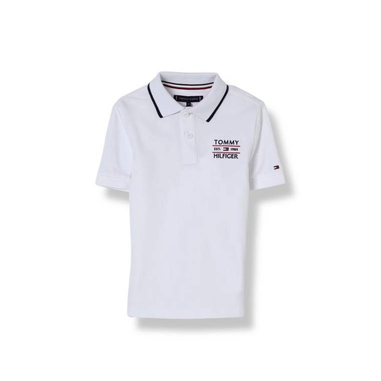Polo Tommy Hilfiger con logo ricamato