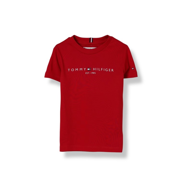 T-shirt in cotone con logo Tommy Hilfiger