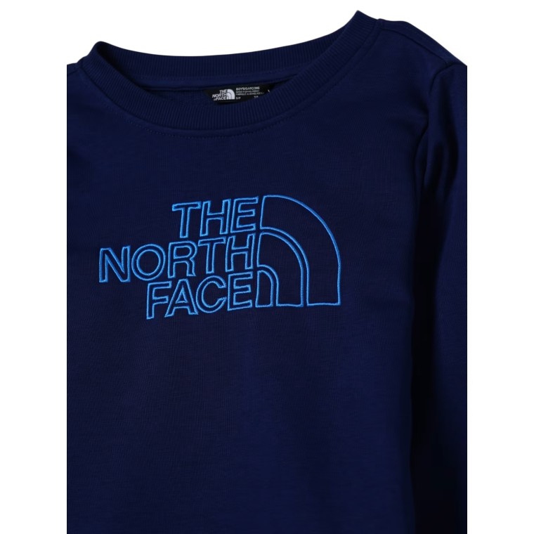 Felpa a girocollo con logo The North Face bambino