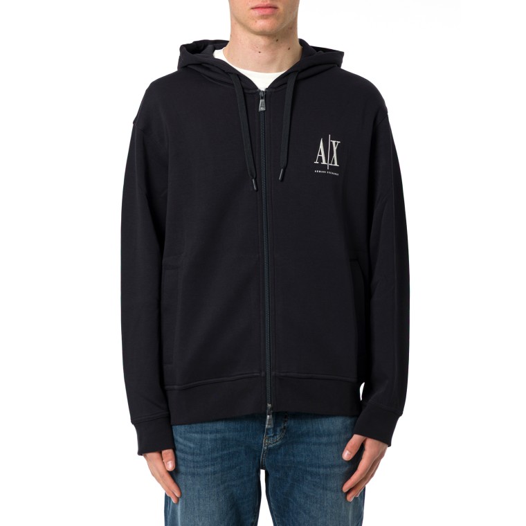 Felpa con zip e cappuccio Armani Exchange