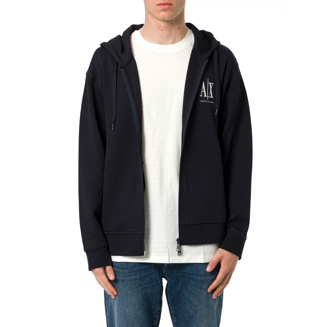 Felpa con zip e cappuccio Armani Exchange