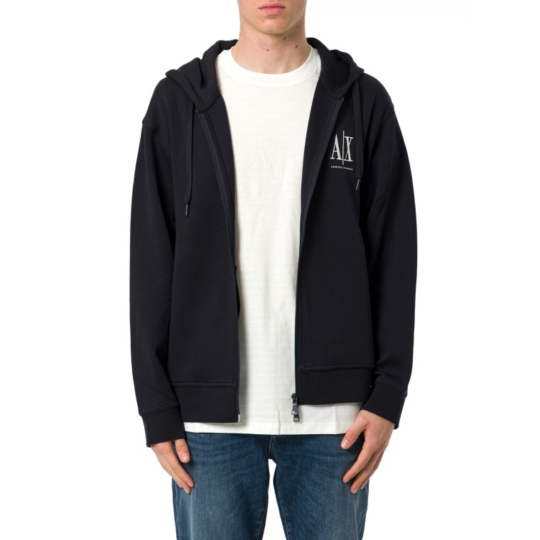 Felpa con zip e cappuccio Armani Exchange