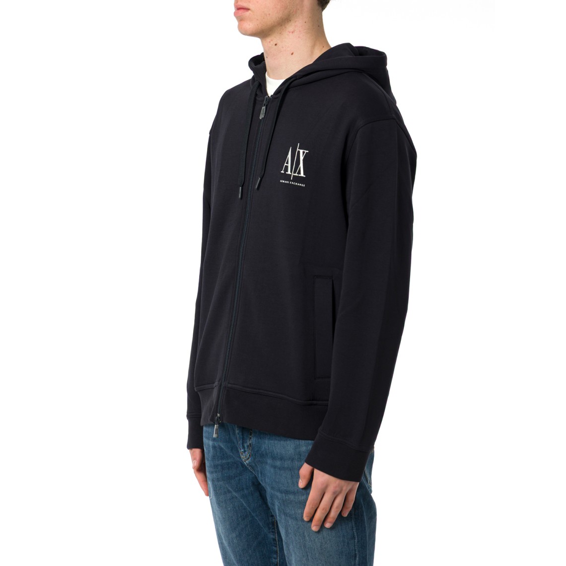 Felpa con zip e cappuccio Armani Exchange