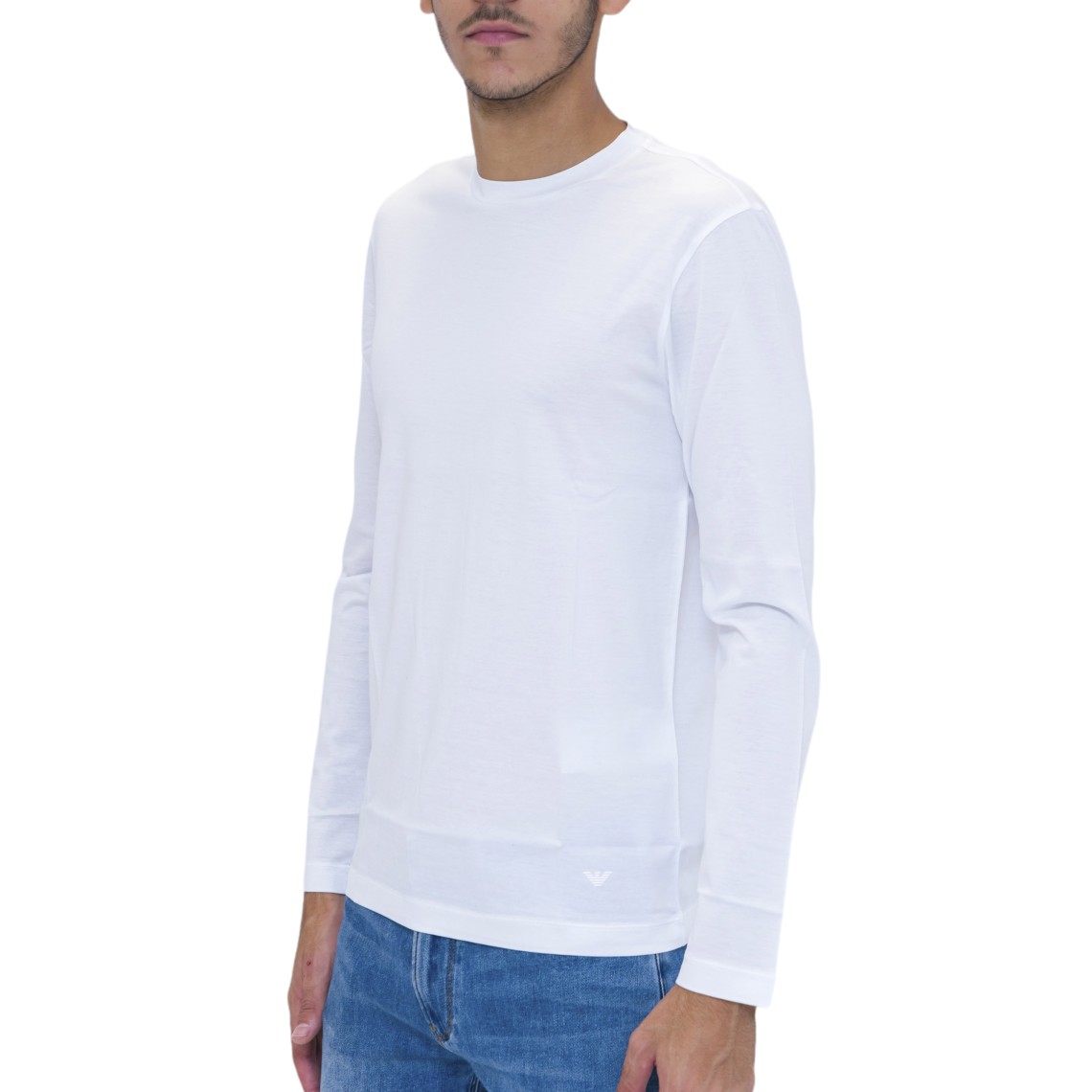 T-shirt Emporio Armani in lyocell e cotone