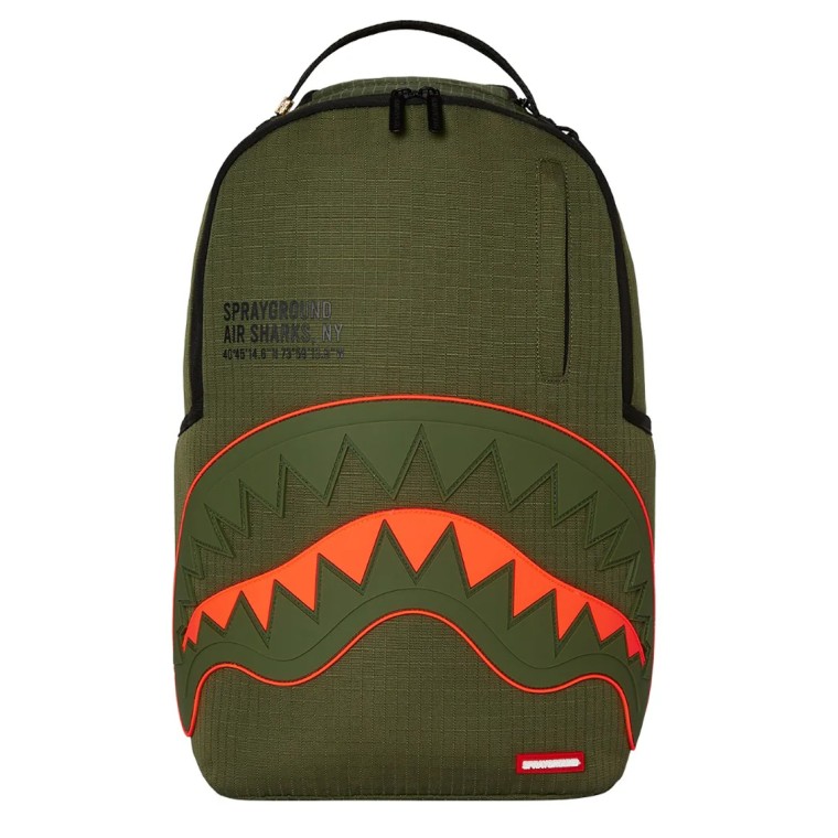Zaino Sprayground Nylon Shark Central Army