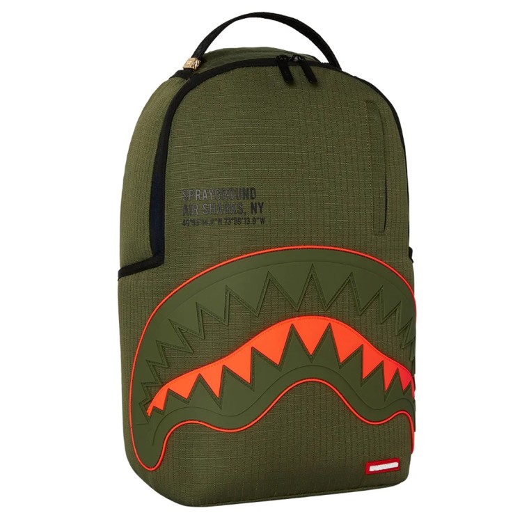 Zaino Sprayground Nylon Shark Central Army