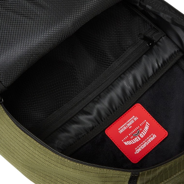 Zaino Sprayground Nylon Shark Central Army