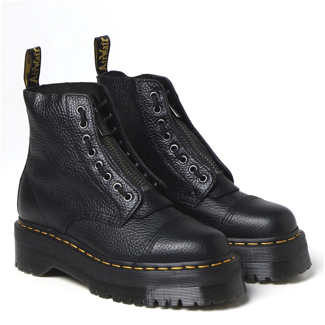 Stivali Platform Dr Martens in pelle nappa Sinclair