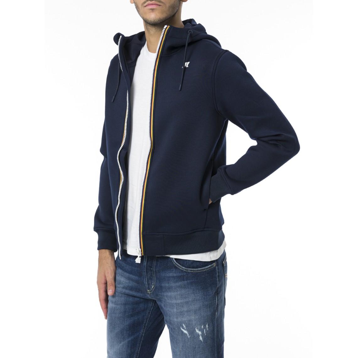 Felpa con zip e cappuccio Rainer Spacer K-Way