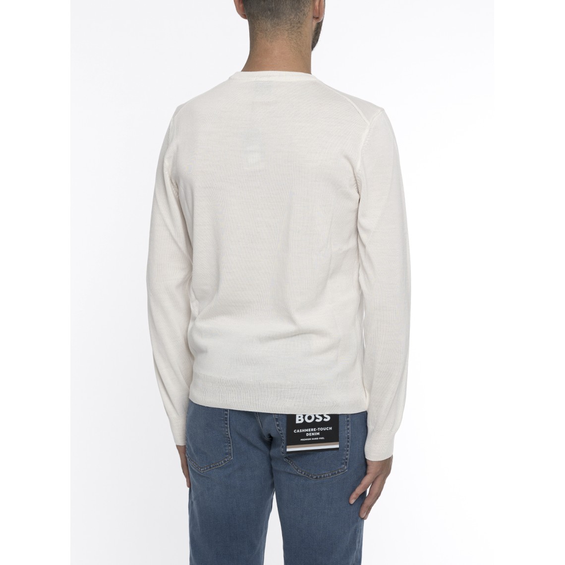 Maglia con ricamo logo Boss