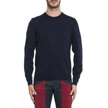 Maglia con ricamo logo Boss
