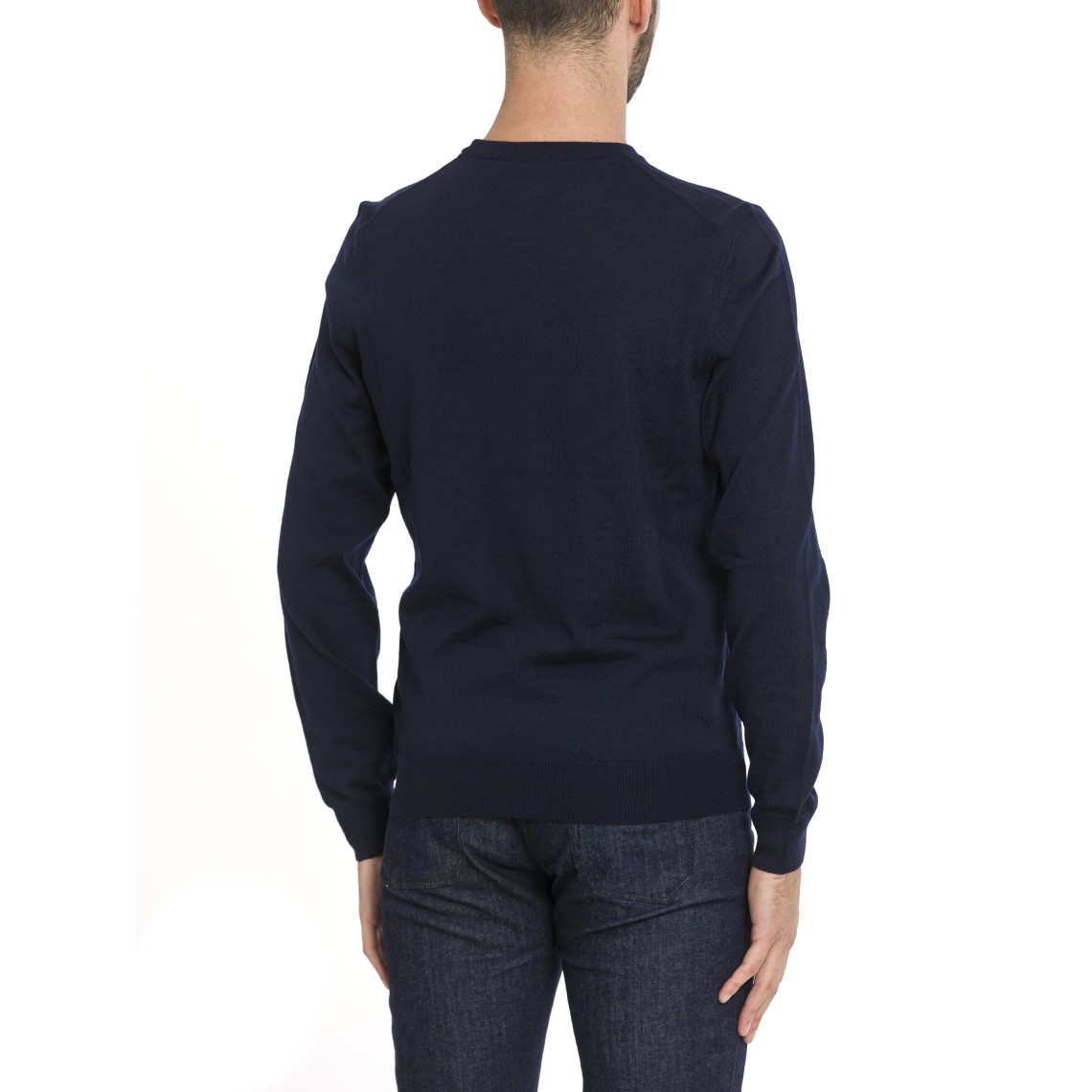 Maglia con ricamo logo Boss