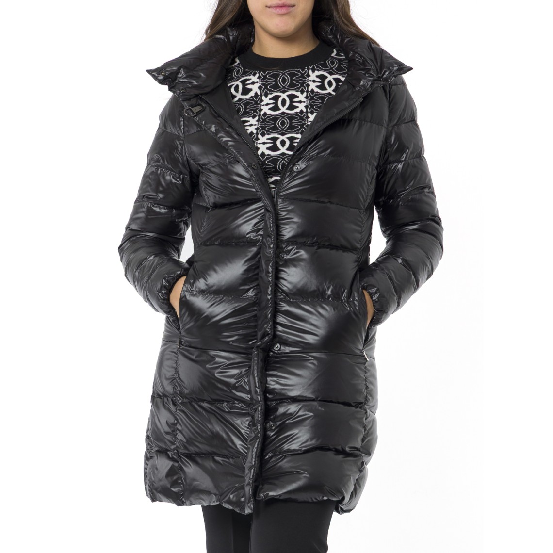 Piumino Lungo in Nylon Fay