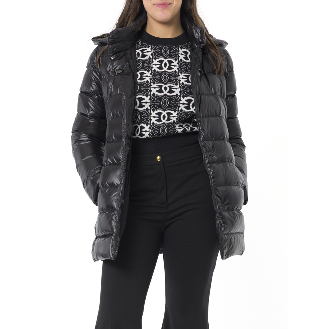 Piumino lungo in Nylon Fay