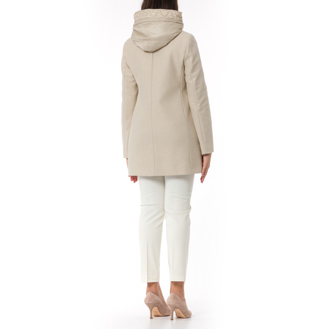 Toggle Coat in Panno di Lana Mélange Fay