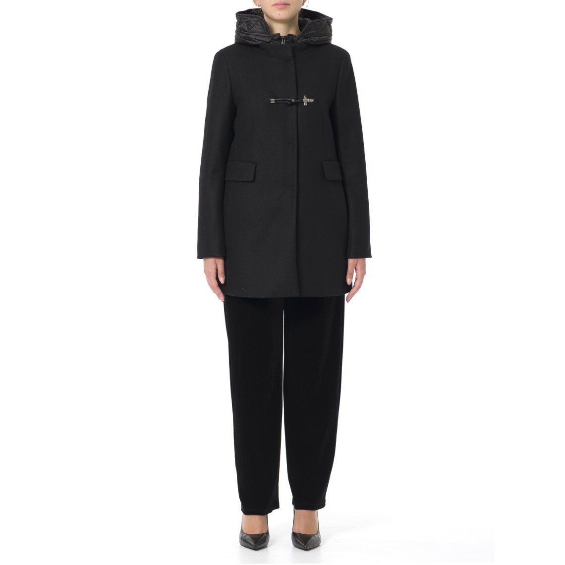 Toggle Coat in Panno di Lana Fay   