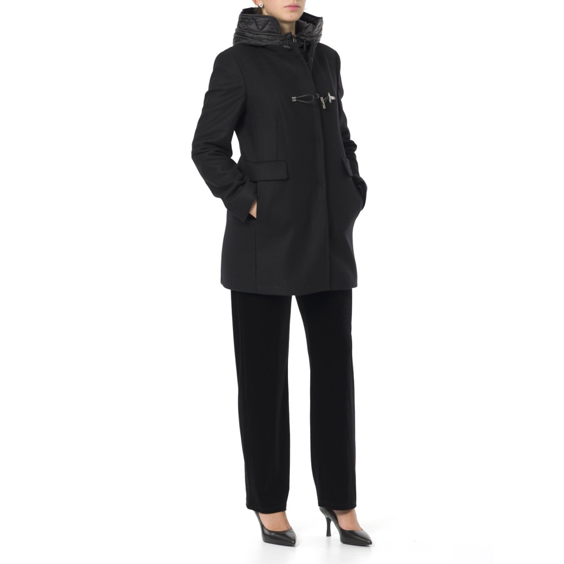 Toggle Coat in Panno di Lana Fay   