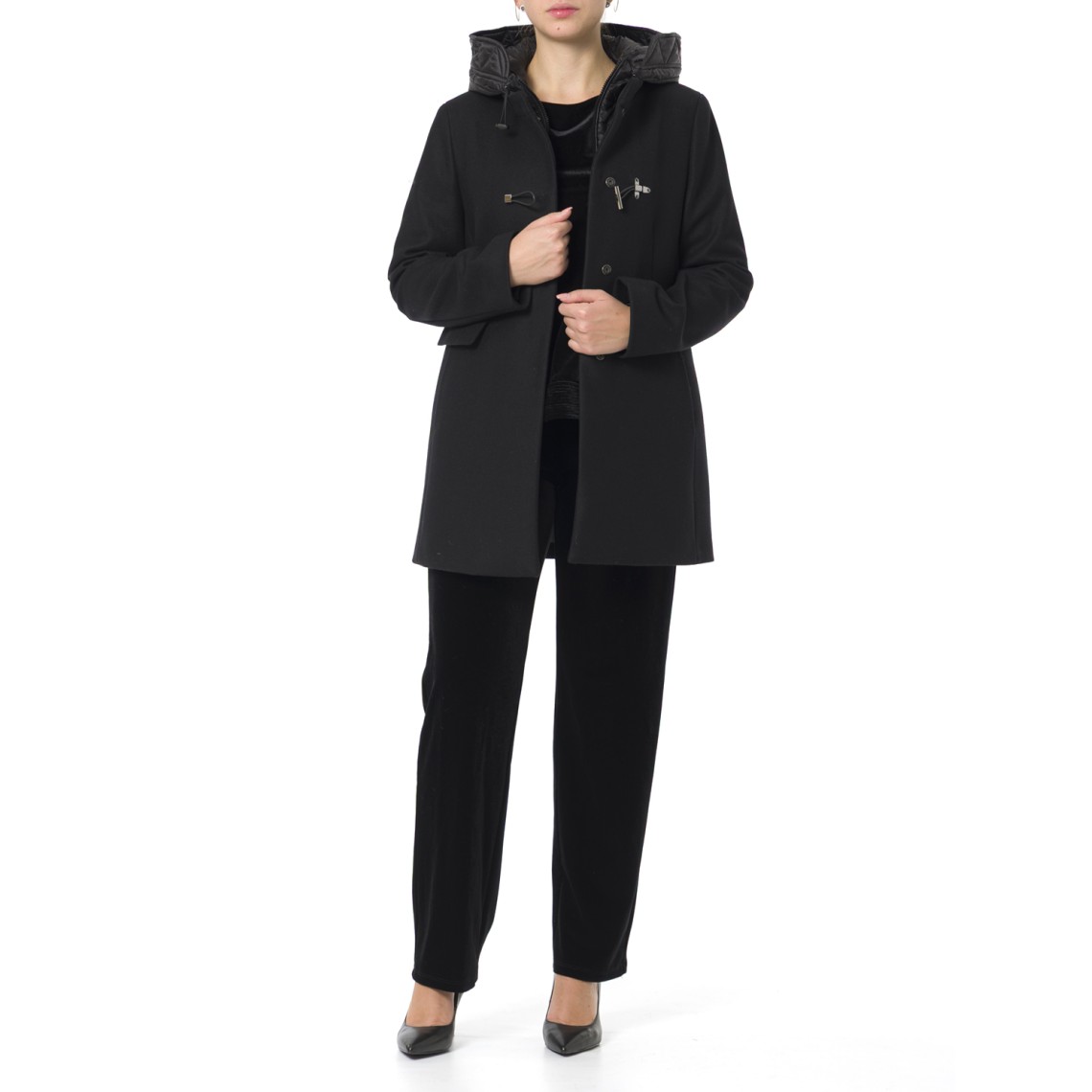 Toggle Coat in Panno di Lana Fay   