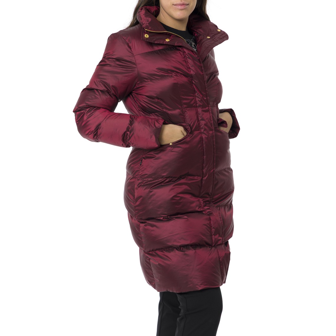 Piumino lungo semilucido Pinko